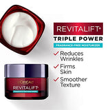 L'Oreal Paris Revitalift Triple Power Anti-Aging Face Moisturizer, Pro Retinol, Hyaluronic Acid & Vitamin C, Reduce Wrinkles 2.55 Oz