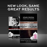 John Frieda Precision Foam Color, Medium Natural Brown 5N, Full-coverage Hair Color Kit, with Thick Foam for Deep Color Saturation