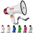 Pyle Megaphone Speaker PA Bullhorn - 20 Watts & Adjustable Vol Control w/ Built-in Siren & 800 Yard Range for Football, Baseball, Hockey, Cheerleading Fans & Coaches or for Safety Drills - PMP20