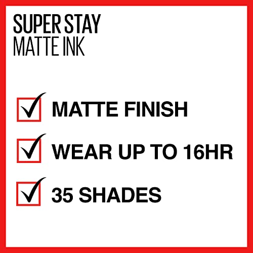 Maybelline New York Super Stay Matte Ink Liquid Lipstick Makeup, Long Lasting High Impact Color, Up to 16H Wear, Inspirer, Light Mauve Pink, 1 Count