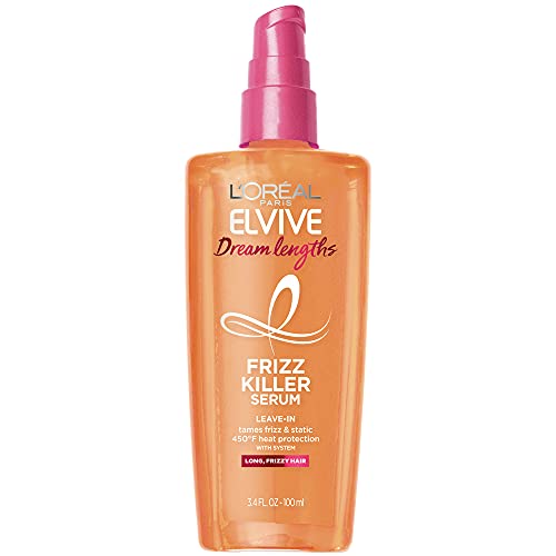 L’Oréal Paris Elvive Dream Lengths Frizz Killer Leave-In Serum, 3.4 Ounce