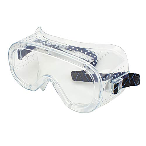 Neiko 53874A Clear Protective Lab Safety Goggles Chemistry, Scientific, Construction Goggles, Contractor Work, Woodworking, Anti-Fog and Splash, Includes Ventilation and for Men and Women