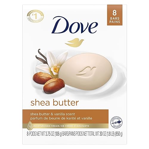 Dove Beauty Bar Gentle Skin Cleanser Moisturizing For Gentle Soft Skin Care Shea Butter More Moisturizing Than Bar Soap 3.75 oz 14 Bars