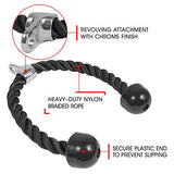 Yes4All Tricep Rope - Exercise Machine Attachment Press Down - 27 Rope Length