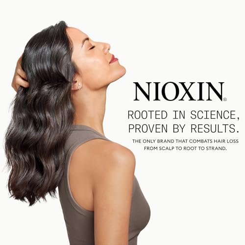 Nioxin System 2 Scalp Cleansing Shampoo with Peppermint Oil, Treats Dry and Sensitive Scalp, Dandruff Relief and Anti-Hair Breakage, For Natural Hair with Progressed Thinning, 10.1 fl oz