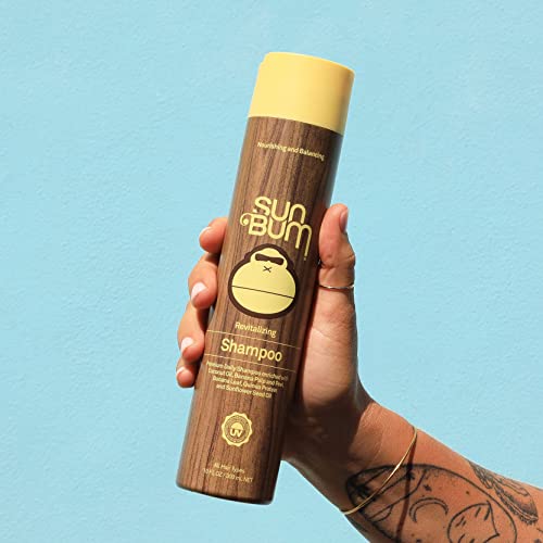 Sun Bum Revitalizing Shampoo | Vegan and Cruelty Free Hydrating, Moisturizing and Shine Enhancing Hair Wash | 10 oz