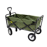 MacSports Collapsible Folding Outdoor Utility Wagon, Black