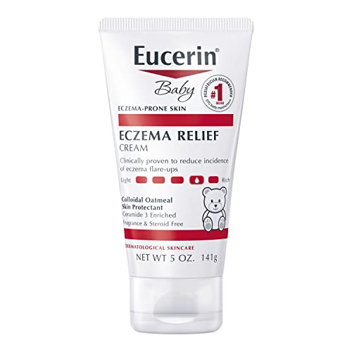 Eucerin Baby Eczema Relief Body Cream - Steroid & Fragrance Free for 3+ Months of Age - 5 oz. Tube