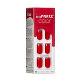 KISS imPRESS Color Press-On Nails Polish-Free Manicure Set, ‘Serendipity’, 30 Chip-Proof, Smudge-Proof Fake Nails