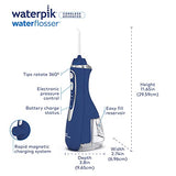 Waterpik Cordless Advanced Water Flosser For Teeth, Gums, Braces, Dental Care With Travel Bag and 4 Tips, ADA Accepted, Rechargeable, Portable, and Waterproof, Gray WP-587