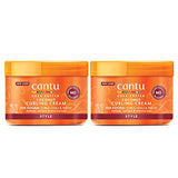 Cantu Coconut Curling Cream for Natural Hair with Pure Shea Butter, 12 oz (Pack of 2) (Packaging May Vary)