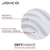 Joico Defy Damage Protective Conditioner | For Color-Treated Hair | Strengthen Bonds & Preserve Hair Color | With Moringa Seed Oil & Arginine | 8.5 Fl Oz