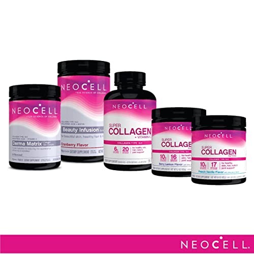 NeoCell Super Collagen Peptides + Vitamin C & Biotin, 3g Collagen Per Serving, Gluten Free, Promotes Healthy Hair, Beautiful Skin, and Nail Support, Dietary Supplement, 270 Tablets