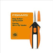 Fiskars Micro-Tip Pruning Snips - 6" Garden Shears with Sharp Precision-Ground Non-Coated Stainless Steel Blade - Gardening Tool Scissors with SoftGrip Handle