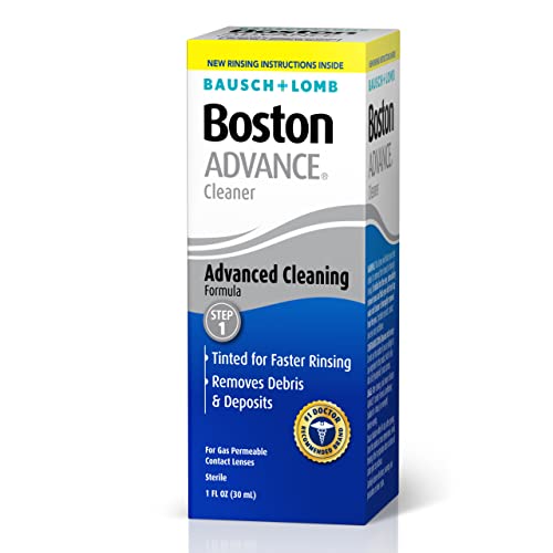 Boston Advance Contact Lens Solution by Bausch+ Lomb, for Gas Permeable Contact Lenses, 1 Fl Oz (Packaging May Vary)