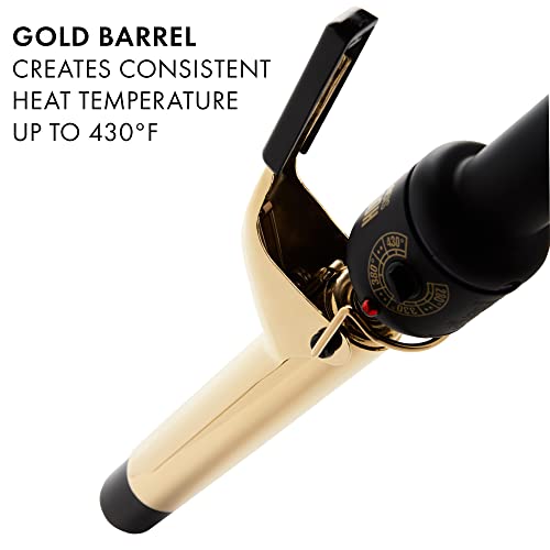 HOT TOOLS Pro Signature Gold Curling Iron | Long-Lasting, Defined Curls, (1-1/2 in)