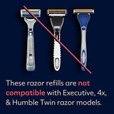 Dollar Shave Club - Shaving Kit with Diamond Grip Razor Handle, 4-Blade Blade Refills, & Blade Cover, Easy to Grip Handle, Shaving Starter Set, Great for Travel, Blue