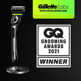 Gillette Labs with Exfoliating Bar Razor Refills for Men , 6 Razor Blade Refills and 7oz Rapid Foaming Shave Gel