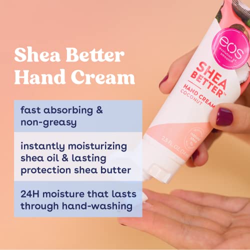 eos Shea Better Hand Cream - Vanilla Cashmere | Instant Hydration + Lasting Protection | 2.5 oz