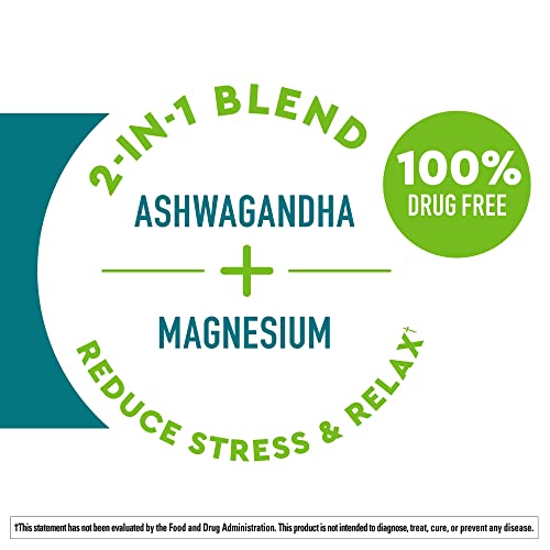 Nature Made Wellblends Calm & Relax, Ashwagandha 125 mg, Magnesium 300 mg, 54 Vegetarian Capsules