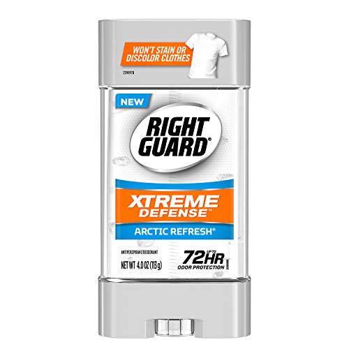 Right Guard Xtreme Defense Antiperspirant Deodorant Gel, Arctic Refresh, 4 Ounce (Pack of 4)