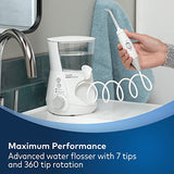 Waterpik Aquarius Water Flosser Professional For Teeth, Gums, Braces, Dental Care, Electric Power With 10 Settings, 7 Tips For Multiple Users And Needs, ADA Accepted, Gray WP-667CD