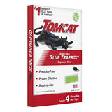 Tomcat Super Hold Glue Traps Mouse Size, Contains 4 Traps - Captures Mice - Also Used for Cockroaches, Scorpions, Spiders and Many Other Pests