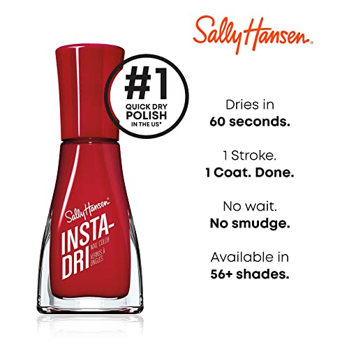 Sally Hansen Insta-Dri Fast-Dry Nail Color, 10.790g, White On Time - 113