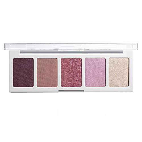 wet n wild Color Icon Eyeshadow Makeup 5 Pan Palette, Purple Petalette, Matte, Shimmer, Metallic, Long Wearing, Rich Buttery Pigment, Cruelty Free