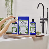 Dr Teal's Foaming Bath with Pure Epsom Salt, Relax & Relief with Eucalyptus & Spearmint, 34 fl oz (Pack of 4) (Packaging May Vary)