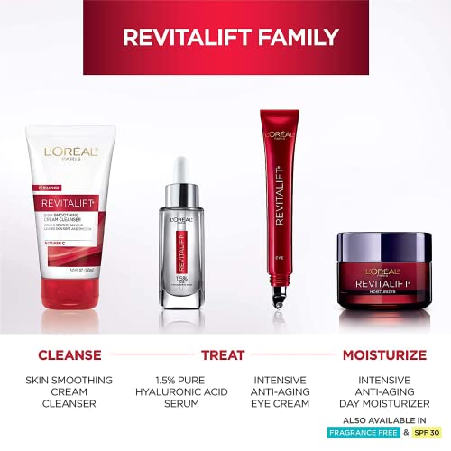 L'Oreal Paris Revitalift Triple Power Anti-Aging Face Moisturizer, Pro Retinol, Hyaluronic Acid & Vitamin C, Reduce Wrinkles 2.55 Oz