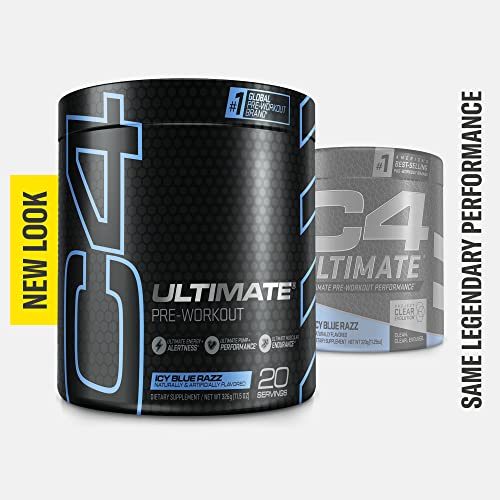 Cellucor C4 Ultimate Pre Workout Powder Strawberry Watermelon - Sugar Free Preworkout Energy Supplement for Men & Women - 300mg Caffeine + 3.2g Beta Alanine + 2 Patented Creatines - 20 Servings