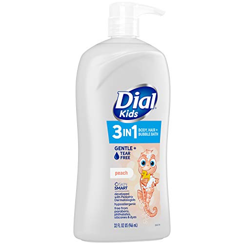 Dial Kids 3-in-1 Body+Hair+Bubble Bath, Lavender Scent, 32 fl oz