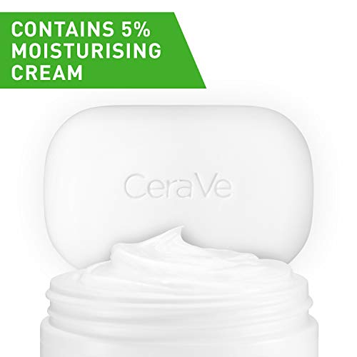 CeraVe Hydrating Cleanser Bar | Soap-Free Body and Facial Cleanser with 5% Cerave Moisturizing Cream | Fragrance-Free |2-Pack, 4.5 Ounce Each