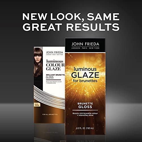 John Frieda Luminous Glaze Clear Shine Hair Gloss, Anti-Fade, Color Enriching Gloss, Safe for Color Treated Hair, 6.5 oz (Pack of 2)