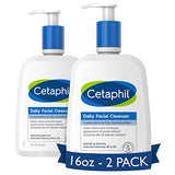 Cetaphil Face Wash, Daily Facial Cleanser for Sensitive, Combination to Oily Skin, NEW 16 oz, Fragrance Free,Gentle Foaming, Soap Free, Hypoallergenic