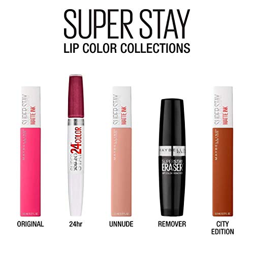 Maybelline New York Super Stay Matte Ink Liquid Lipstick Makeup, Long Lasting High Impact Color, Up to 16H Wear, Exhilarator, Ruby Red, 1 Count