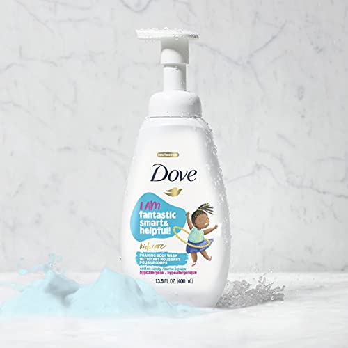 Dove Foaming Body Wash For Kids Coconut Cookie Sulfate-Free Skin Care, 13.5 Fl Oz, Pack of 4