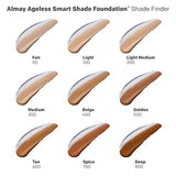 Almay Anti-Aging Foundation, Smart Shade Face Makeup with Hyaluronic Acid, Niacinamide, Vitamin C & E, Hypoallergenic-Fragrance Free, 200 Light Medium, 1 Fl Oz (Pack of 1)