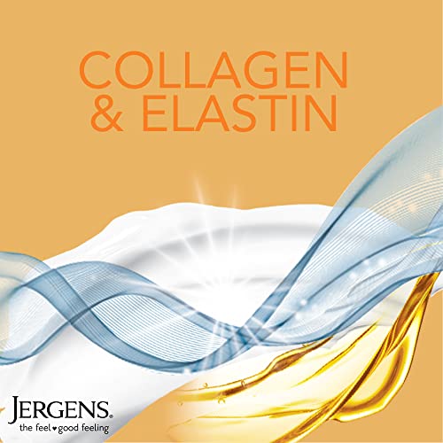 Jergens Skin Firming Body Lotion for Dry to Extra Dry Skin, Skin Tightening Cream with Collagen and Elastin, Instantly Moisturizes Dry Skin, Dermatologist Tested, Hydralucence Blend, 3-16.8 oz