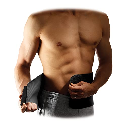 McDavid Waist Trimmer Belt Neoprene Fat Burning Sauna Waist Trainer - Promotes Healthy Sweat, Weight Loss, Lower Back Posture (Includes 1 Belt) , Black