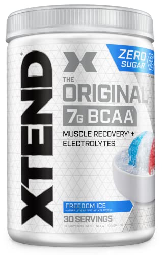 XTEND Original BCAA Powder Airheads Candy Flavor, 7g BCAA and 2.5g L-Glutamine, Sugar Free Post Workout Muscle Recovery Drink with Amino Acids for Men & Women, 30 Servings