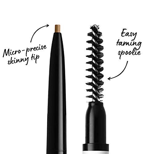 NYX PROFESSIONAL MAKEUP Micro Brow Pencil, Eyebrow Pencil - Ash Blonde (blonde hair with cool/ash undertones)