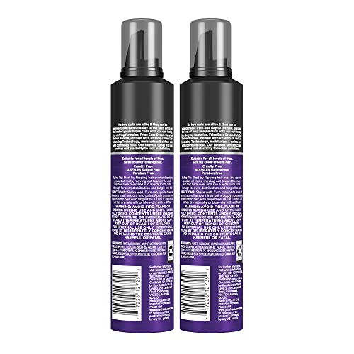 John Frieda Frizz Ease Curly Hair Reviver Mousse Enhances Curls, a Soft Flexible Hold for Curly or Frizzy Hair, Alcohol-Free, 7.2 oz (Pack of 2)