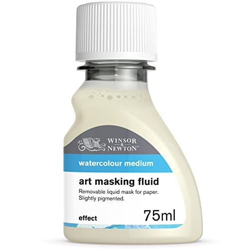 Winsor & Newton Watercolor Medium, Art Masking Fluid, 75ml (2.5-oz) bottle Yellow