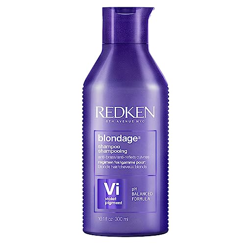 Redken Purple Shampoo, With Citric Acid and Vi Violet Pigment, Hair Toner, Color Depositing Formula, For Blonde & Color Treated Hair, Neutralizes Brassy Tones, Color Extend Blondage, 10.1 fl.oz./300ml