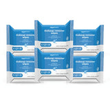 Amazon Basics Make Up Remover Wipes, Original, 150 Count (6 Packs of 25) (Previously Solimo)