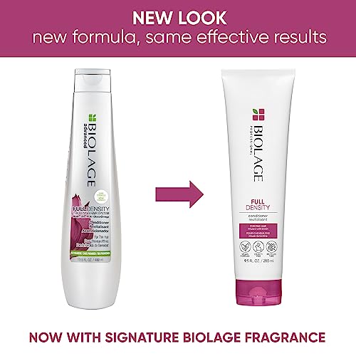 Biolage Full Density Thickening Conditioner | Moisturizes & Adds Fullness | With Biotin | For Thin & Fine Hair Types | Vegan | Cruelty-Free | 9.5 Fl. Oz