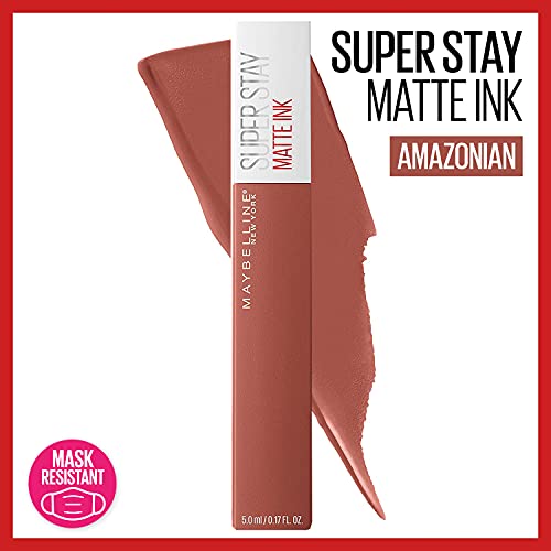 Maybelline New York Super Stay Matte Ink Liquid Lipstick Makeup, Long Lasting High Impact Color, Up to 16H Wear, Inspirer, Light Mauve Pink, 1 Count