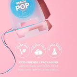 REACH POP Dental Floss | Vegan Wax & PFAS-Free | Durable & Shred Resistant | Slides Smoothly & Easily | Effective Plaque Removal | Blue Color Floss | Mint, 54.7 YD